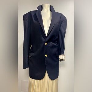 Loro Piana Navy Blazer with Gold Buttons unisex